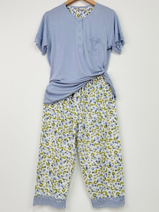 Cootaiya Sommer Baumwollene Schlafanzug & Pyjamas für Damen