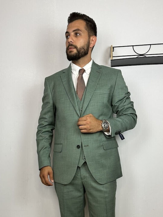 Men's Summer Suit Green