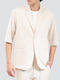 Men's Suit Jacket Regular Fit Stone