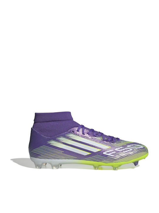 adidas F50 League Mid FG Ποδοσφαιρικά Παπούτσια με Τάπες Μωβ