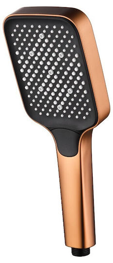 Τηλέφωνο Ντους Abs 3 Λειτουργιών Imex Portland Mdp021/orc Ματ Rose Gold Χαλκός Pvd 12εκ