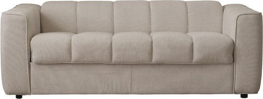 Norris Three-Seater Couch Bed Beige 209x99x70cm