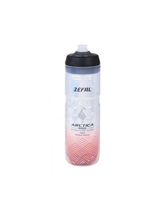 Zefal Arctica Sticlă De Apă Sportivă 750ml Roșie
