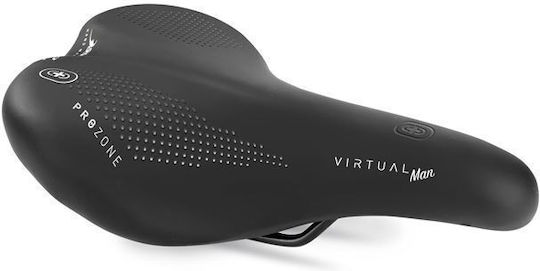 Selle Bassano Prozone Black Bicycle Saddle City / Trekking