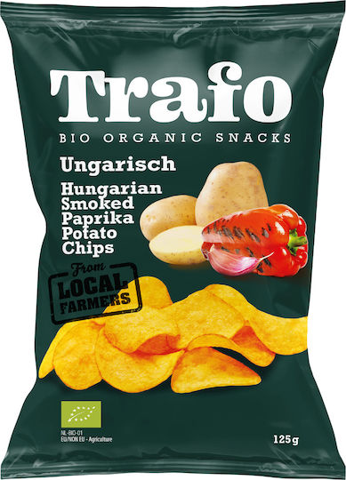 Potato Chips Smoked Paprika Hungary Organic 125g Trafo