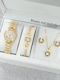 Women's Watch with Gold Metal Bracelet