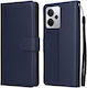 Mad Mask Back Cover Synthetic Leather / Leather Magnetic Blue (Realme 14 5G, Realme P3 5G)