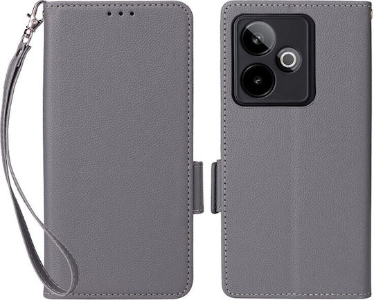 Mad Mask Портмоне Кожа Сив (Realme GT 7)