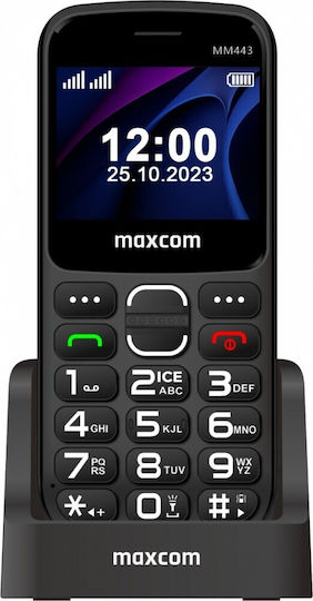 MaxCom MM443L Dual SIM Telefon Mobil cu Butoane Negru