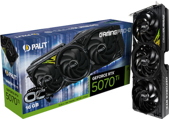 Palit GeForce RTX 5070 Ti 16GB GDDR7 GamingPro-S OC Κάρτα Γραφικών