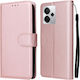 Mad Mask Back Cover Synthetic Leather / Leather Magnetic Rose Gold (Realme 14 5G, Realme P3 5G)