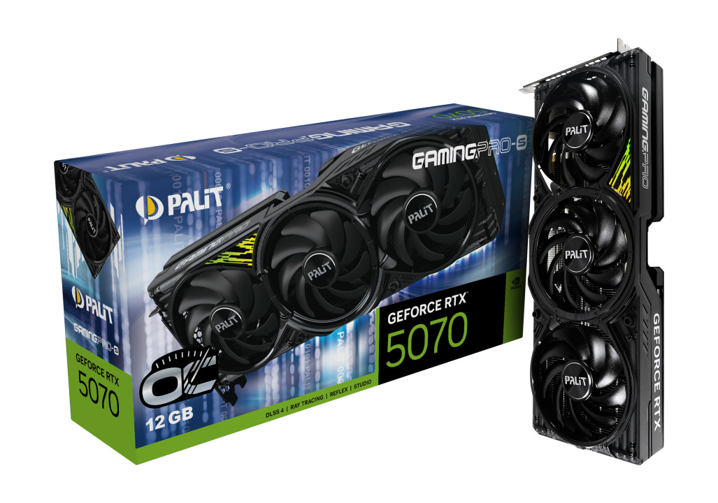 Palit GeForce RTX 5070 12GB GDDR7 GamingPro-S OC Κάρτα Γραφικών