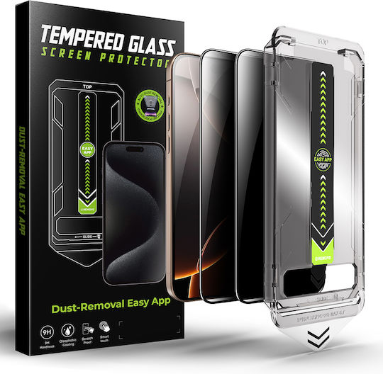 Techsuit Privacy Tempered Glass 2τμχ (iPhone 14 Pro)