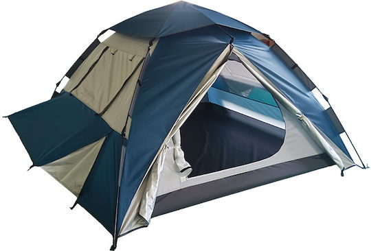 Panda Laker Αυτόματη Σκηνή Camping Igloo Μπλε με Διπλό Πανί 3 Εποχών για 3 Άτομα 200x200x130εκ.