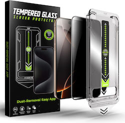 Techsuit Privacy Tempered Glass (iPhone 17e / 16e / 14 / 13 / 13 Pro)