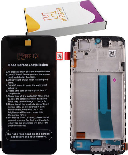 Hyper-fix Xiaomi Redmi Note 11 NFC Screen + Touch Screen + Lens + Frame Black Service Pack Hf-5600010k7t00