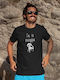 Bedrucktes T-shirt Panigyria Herren Schwarz Medium Baumwolle