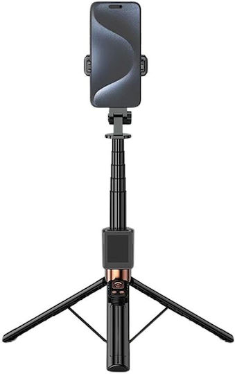 XO SS23 Selfie Stick Τρίποδο Κινητού Bluetooth με Φωτισμό Μαύρο