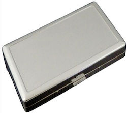 Metallische Silber Zigarettenschachtel Quadratisch