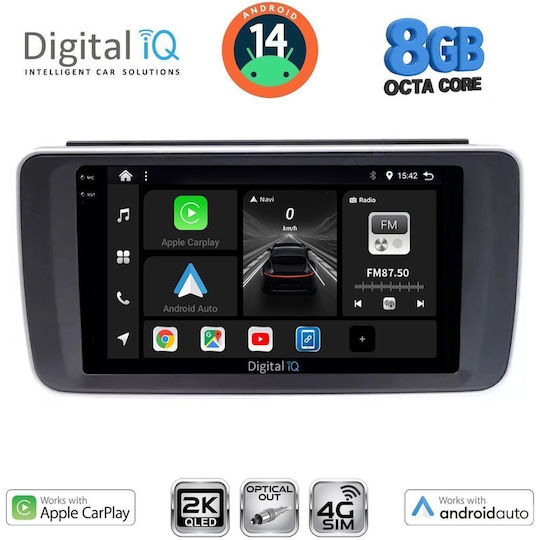 Digital IQ Ηχοσύστημα Αυτοκινήτου για Nissan Leaf 2018 (Bluetooth/USB/WiFi/GPS/Apple-Carplay/Android-Auto) με Οθόνη Αφής 9"