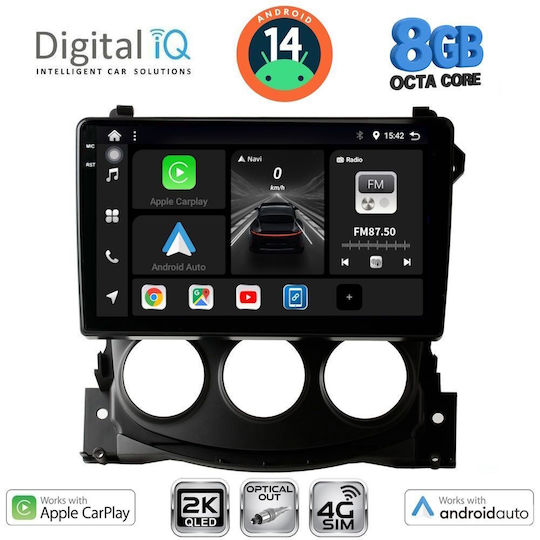 Digital IQ Ηχοσύστημα Αυτοκινήτου για Nissan 370Z 2009-2012 (Bluetooth/USB/WiFi/GPS/Apple-Carplay/Android-Auto) με Οθόνη Αφής 9"
