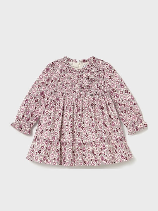 Mayoral Kinderkleid Samt Pink