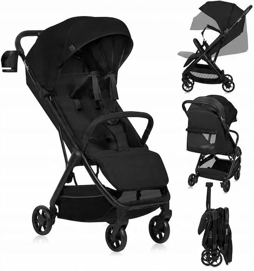 Lionelo Julie Air Baby Stroller Suitable from 6+ Months Black Onyx