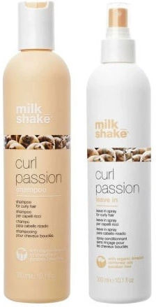 Milkshake Curl Passion Set de tratament pentru păr pentru păr frizat cu Șampon și Tratament