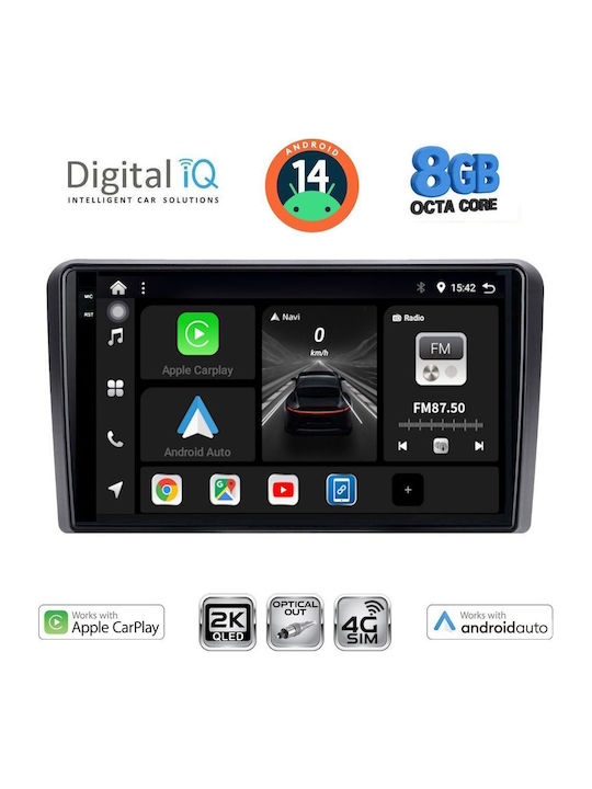 Digital IQ Car Audio System for Ford Tourneo / Courier 2014 (Bluetooth/USB/WiFi/GPS/Apple-Carplay/Android-Auto) with Touch Screen 9"