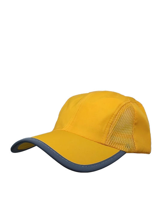 Καπέλο Τζόκεϊ Microfiber Fast Dry Ανδρικό Κίτρινο Brims Trims