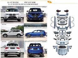 Body Kit Bmw X3 F25 2011-2017 Upgrade To X3m Competition F97 Lci Look Προυλακτήρες Φτερά Καπό Φανάρια