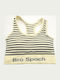 Women's Athletic Sports Bra Soft Yellow with Light Padding