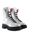 Women's Ankle Boots Silver