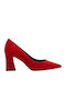 Leder Pumps Rot