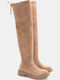Damenstiefel Über dem Knie Beige