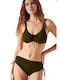 Set Bikini Ψηλόμεσο Πράσινο