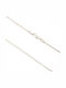 Forever Friends White Gold Chain Neck Snake 14K Thin Thickness 1.4mm and Length 45cm