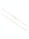 Ios White Gold Chain Neck Spiral 14K Thin Thickness 1mm and Length 45cm