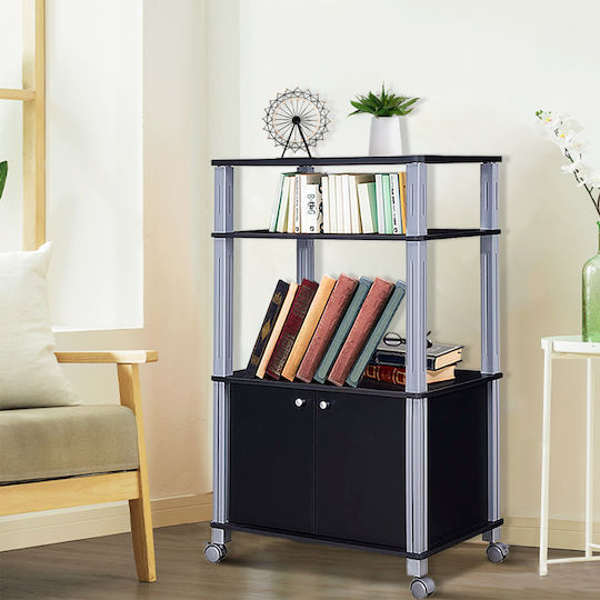 Costway Τρόλεϊ Μεταλλικό 3 Θέσεων Μαύρο HW60180BK Costway Τρόλεϊ Μεταλλικό 3 Θέσεων Μαύρο HW60180BK
