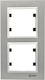 Karea Wechselrahmen 2-fach Vertikal Aluminium N...
