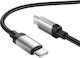 Hoco X117 Star Braided USB 3.2 Cable USB-C male - USB-C 60W Μαύρο 1m GER-HC-X117TCTC-BK
