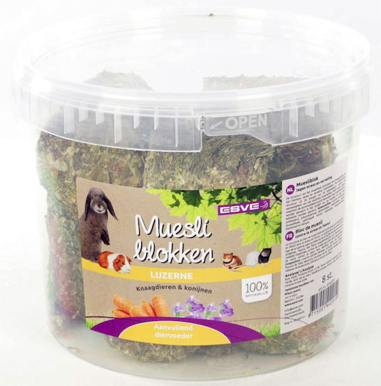 Esve Συμπιεσμένο Χόρτο Muesli Blok Κουνέλια & Τρωκτικά 8τμχ