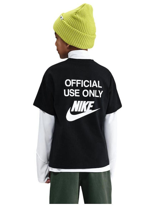Παιδικό T-shirt Μαύρο Sportswear