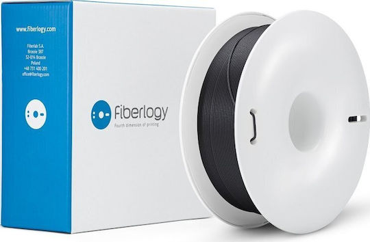 Fiberlogy 3D Printer Filament 1.75mm Μαύρο 0.85kg 1τμχ (Spool)