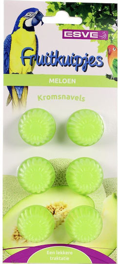Esve Fruity Treats For Parrots Cups Melon Flavor 6pcs 16gr