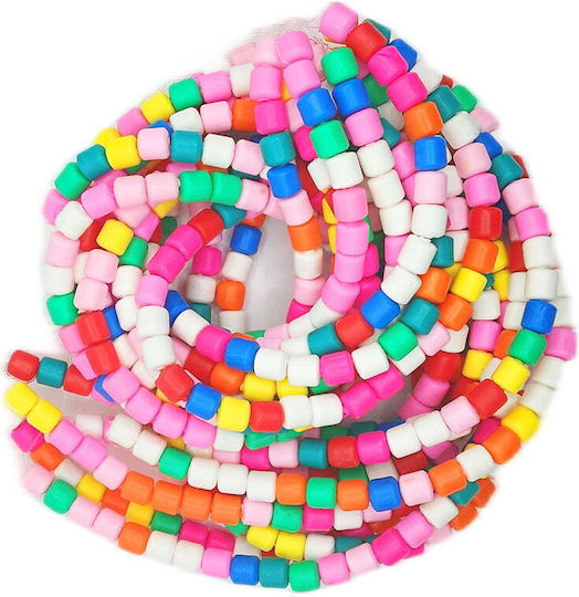 Fimo Tubes Multicolour 6mm Series 62pcs 12-19
