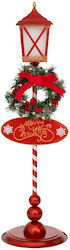 Iliadis Metal Red Lantern Merry Christmas