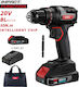 Deli DE-CZ20-2D2 Percussive Drill Driver Battery Brushless 20V 2x2Ah