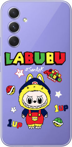 Samsung S25 Labubu Mario Прозрачен Силиконов TPU Калъф