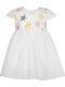 Kinderkleid Kurzärmelig mit Pailletten Tricolour